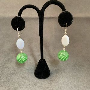 Artisan Made Glass and Sterling Earrings
